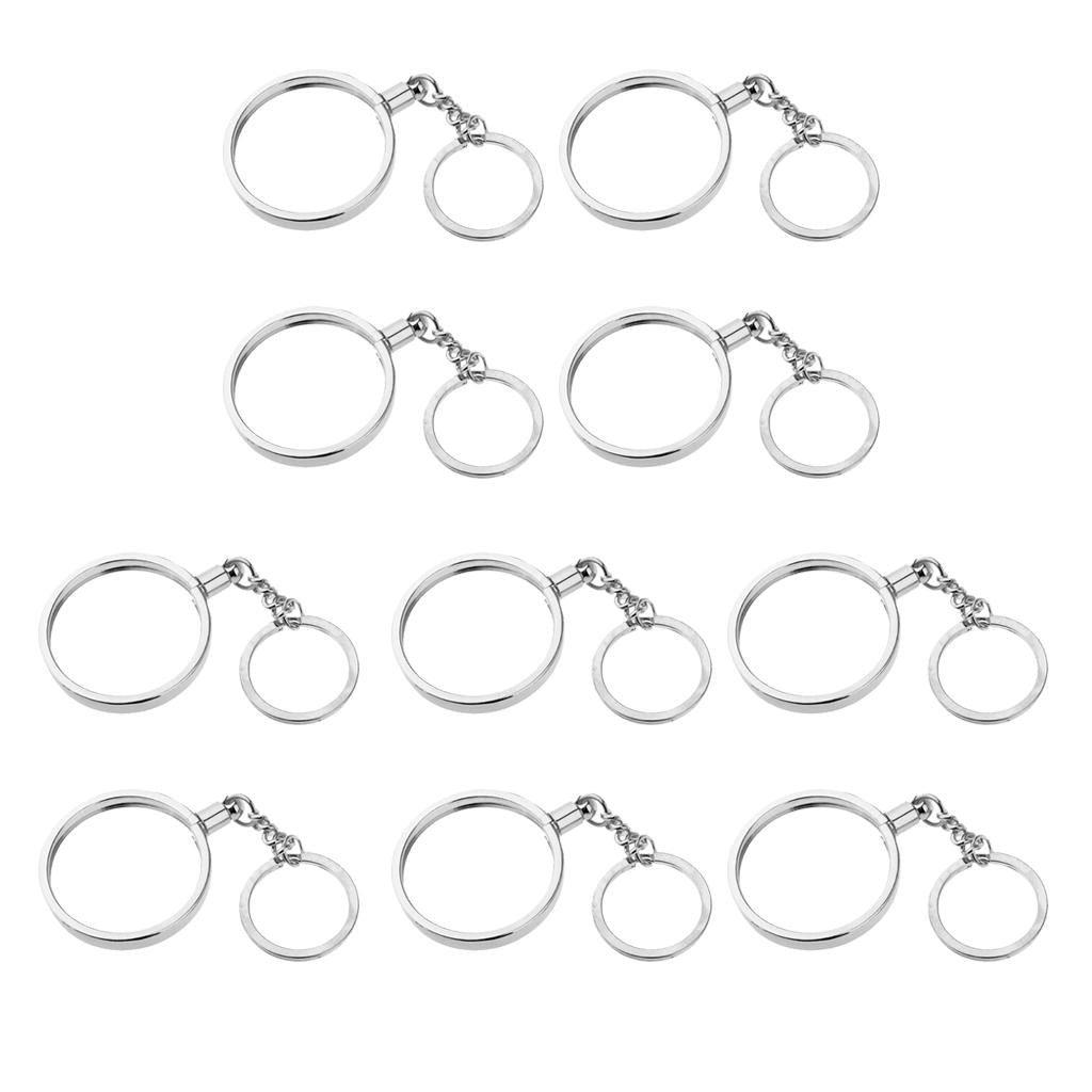10pcs Coin keyring Pendant Keychain Commemorative Coin Keyring Creative Gift