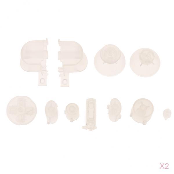 2x Replacement Handle Console Buttons Set for Nintendo NGC Controller Clear