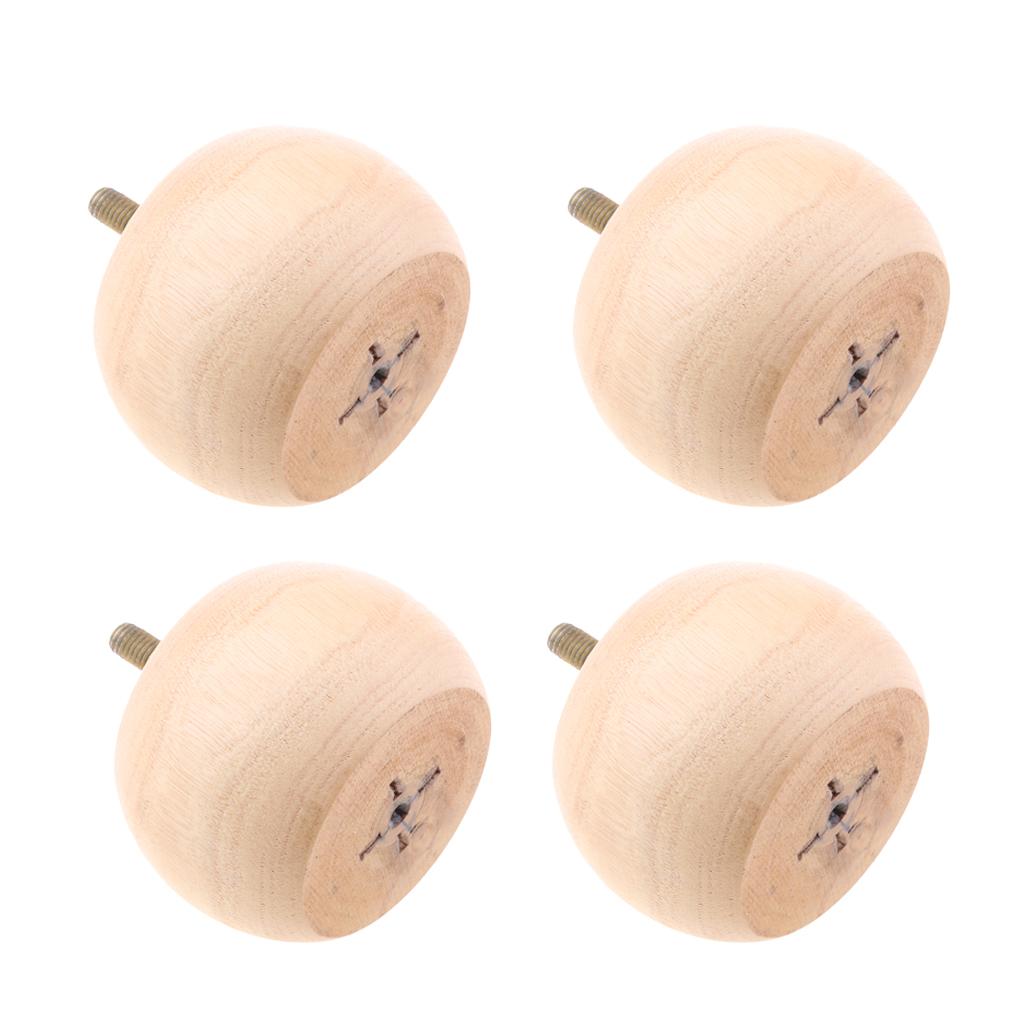 4pcs Wood Furniture Legs Sofa/Couch/Ottoman/Chair Leg Feet Drum Wood