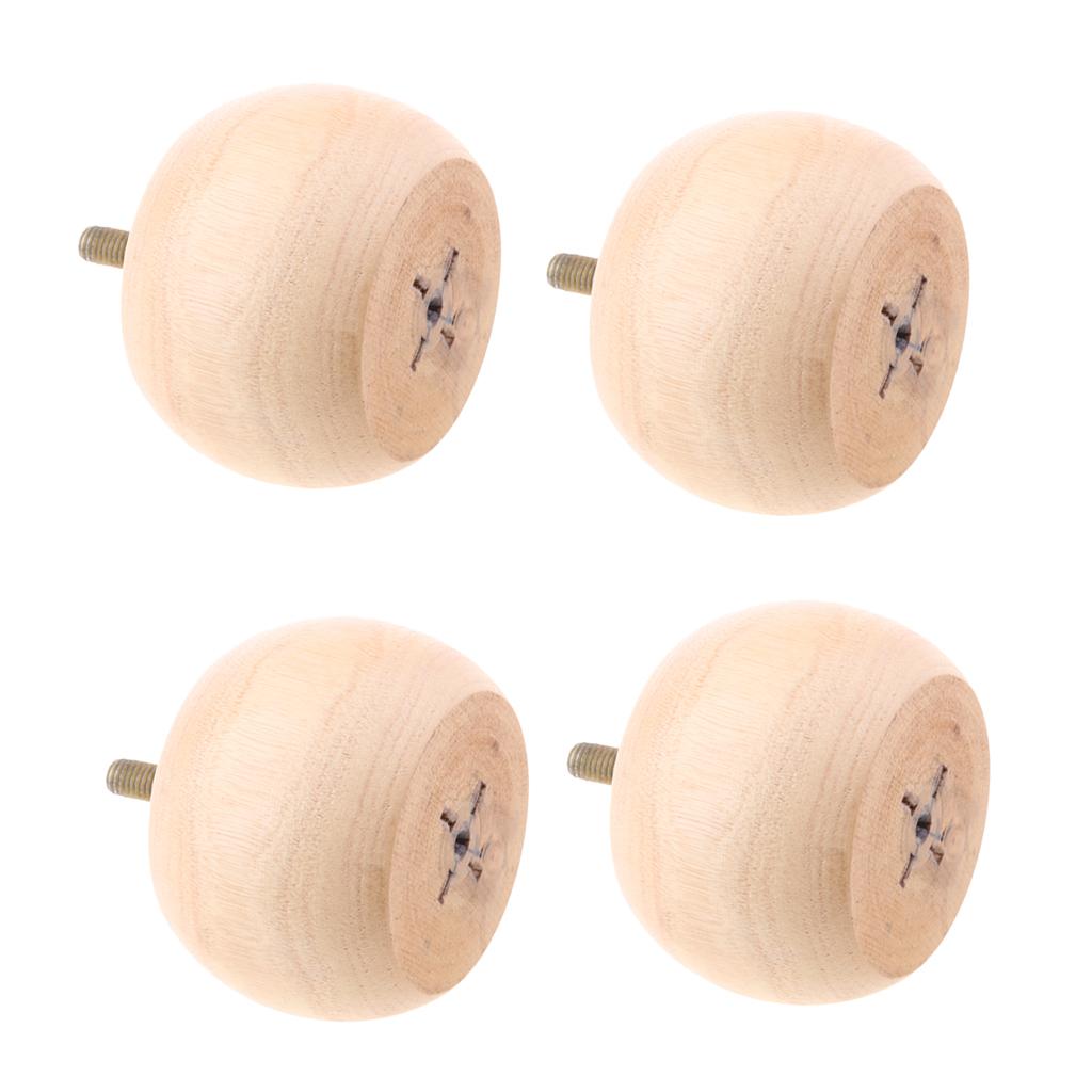 4pcs Wood Furniture Legs Sofa/Couch/Ottoman/Chair Leg Feet Drum Wood