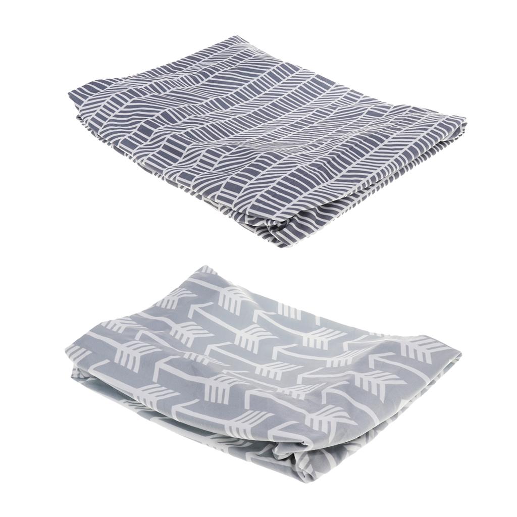 2 Pcs Baby Changing Table Pad Infant Diaper Nappy Changing Cover