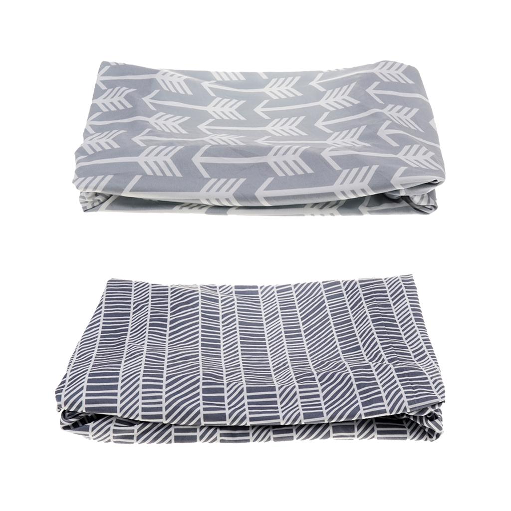 2 Pcs Baby Changing Table Pad Infant Diaper Nappy Changing Cover