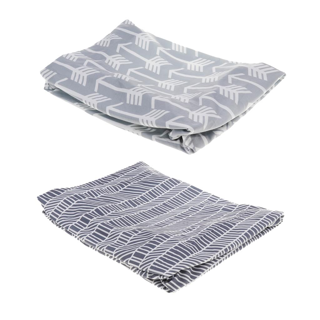 2 Pcs Baby Changing Table Pad Infant Diaper Nappy Changing Cover