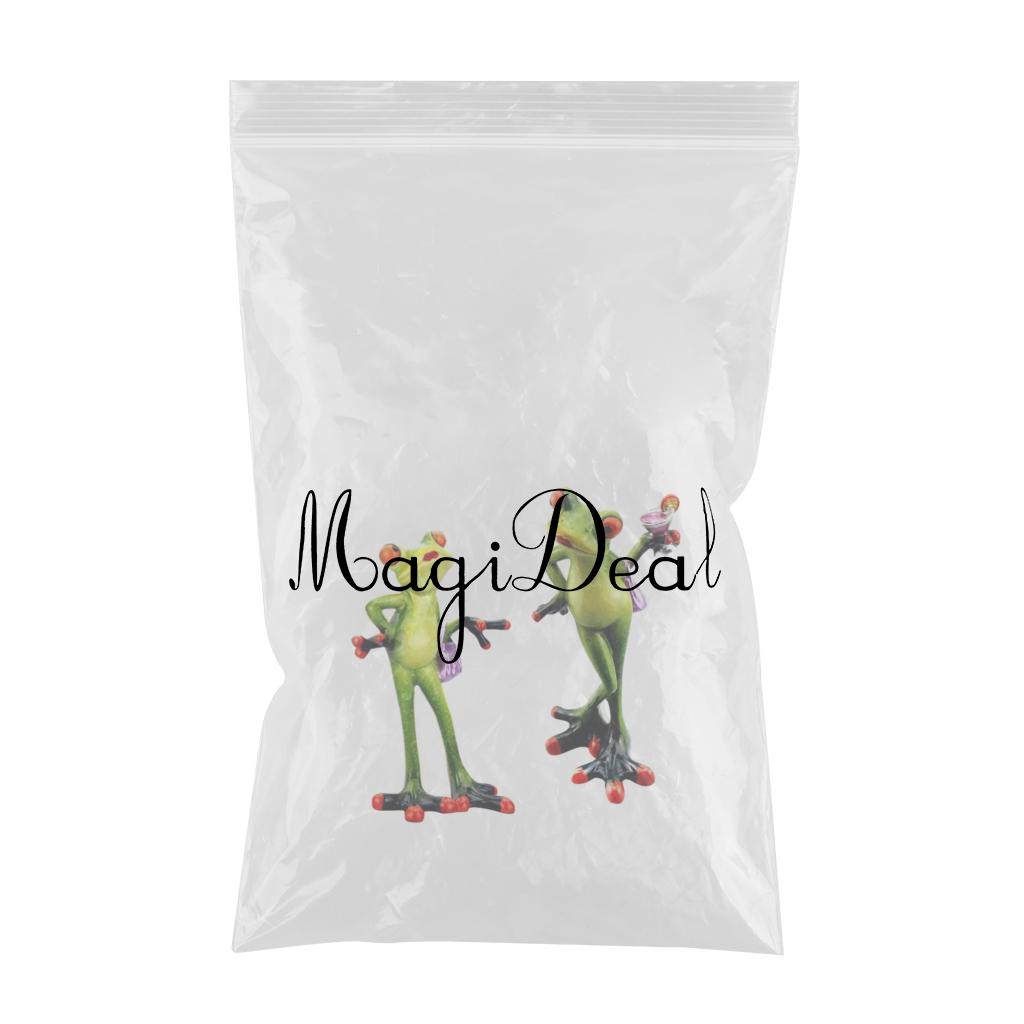 2Pcs Resin Creative 3D Craft Frog Figurine Home Office Desktop Decoration