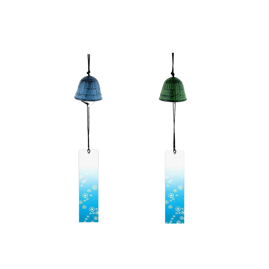 2 Pieces Japanese Furin Wind Chime Nambu Cast Iron Iwachu Bells