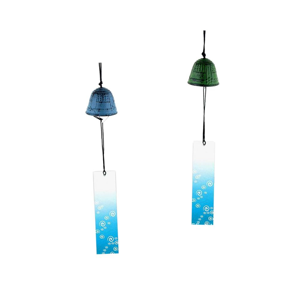 2 Pieces Japanese Furin Wind Chime Nambu Cast Iron Iwachu Bells