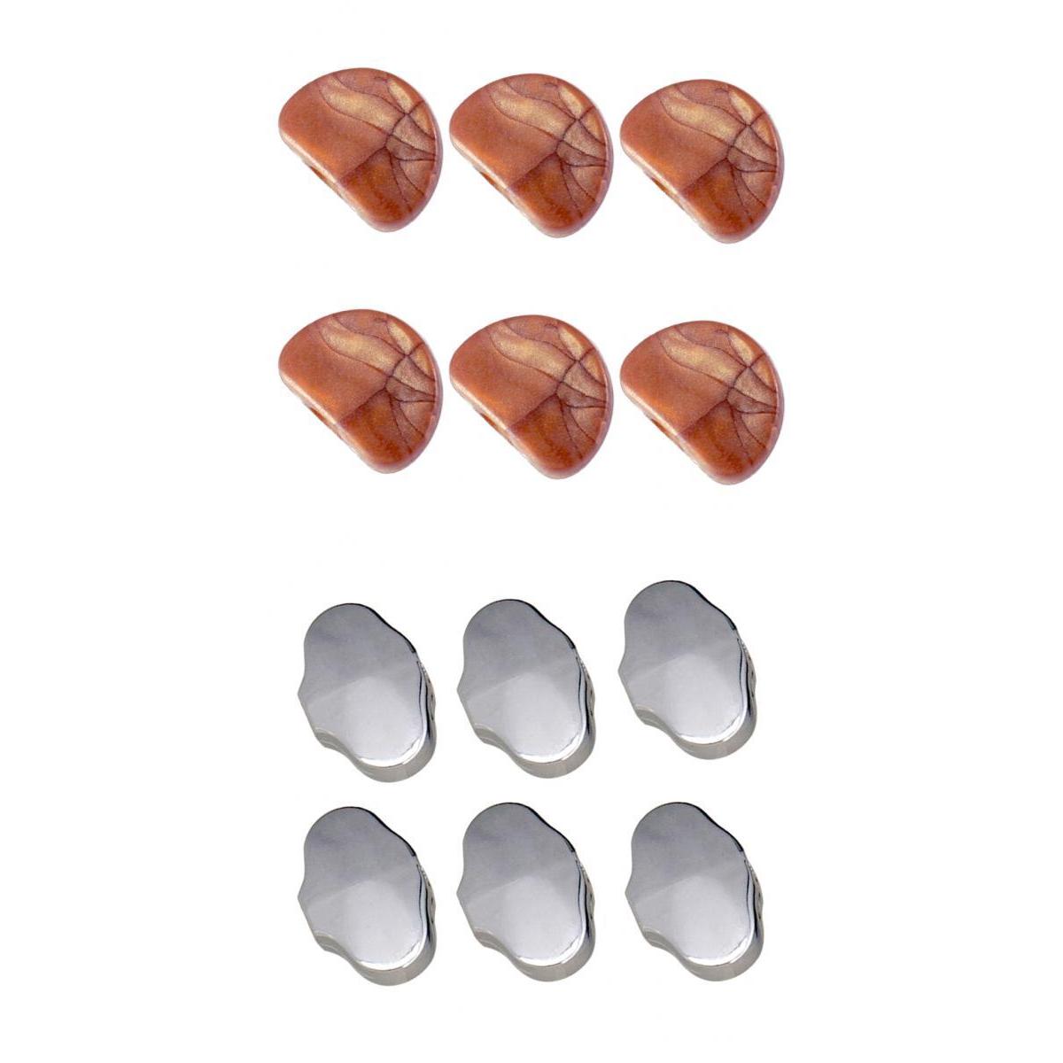 12 Pieces Tuning Pegs Machine Heads Knobs Handle for Guitar Parts