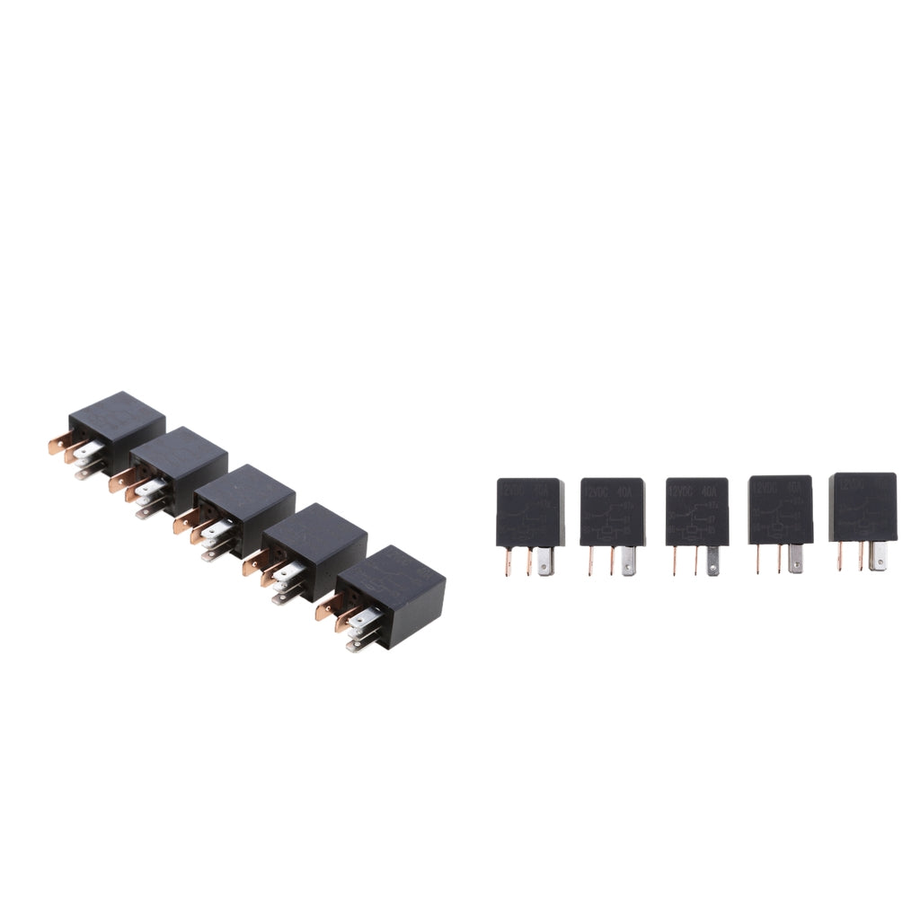 10 Pieces 12V Micro 30A 5-Pin Automotive Changeover Relay Car Bike Boat