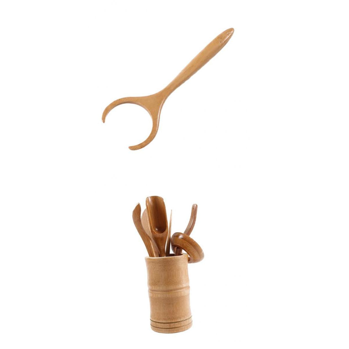 7 Pieces Bamboo Tea Utensils Chinese Gongfu Tea Set Tea Ceremony Tools