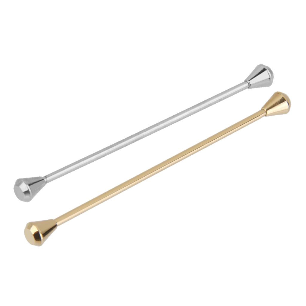2pcs French Style Barbell Pin Necktie Clip Bar Wedding Party Suit Ornament