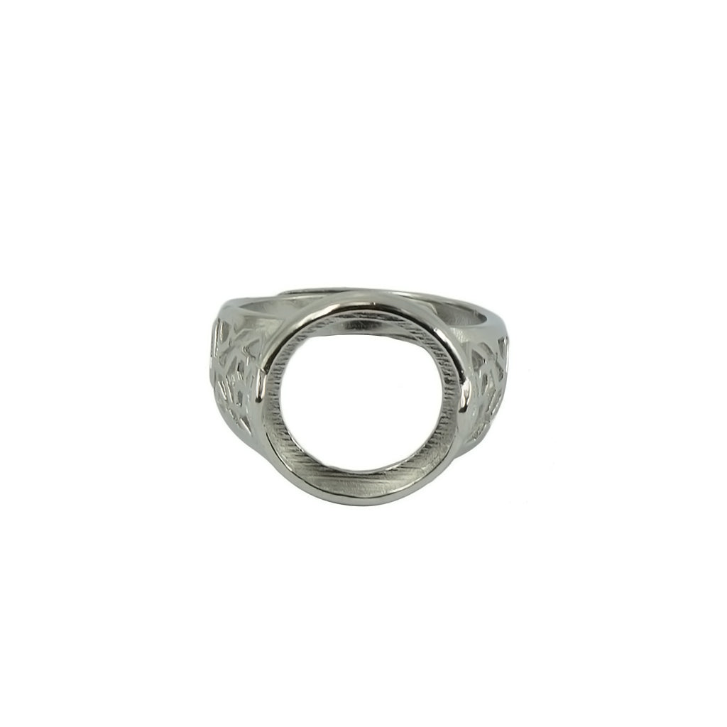 7pcs Brass Blank Bezel Adjustable Ring Peg Moun Flower Cup DIY Filigree Ring