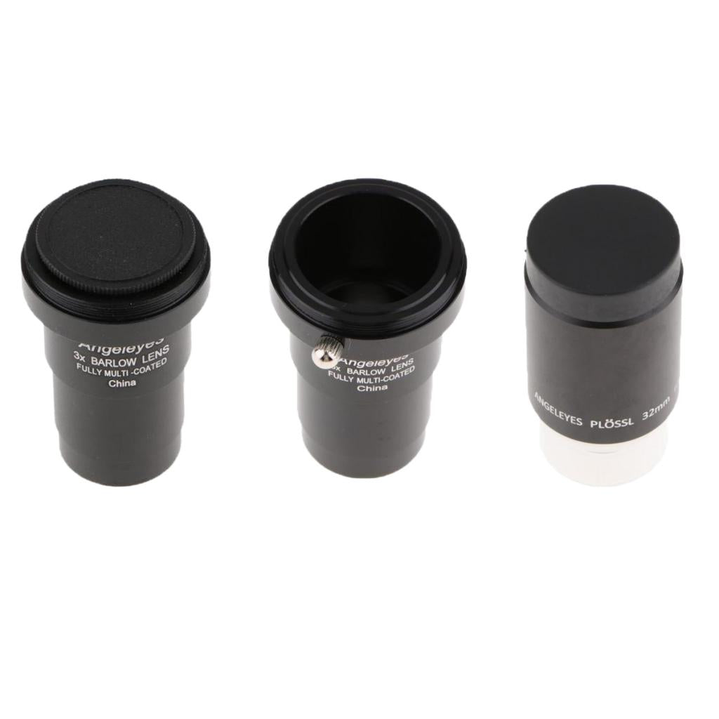 5X 3X + Plossl 32mm Barlow Lens Astronomy Telescope Eyepiece for Celestron