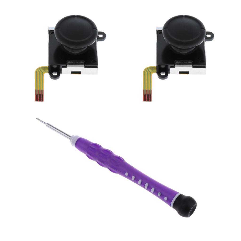 2x Analog Joystick L/R+Screwdriver Open Tool for Nintendo Switch Controller