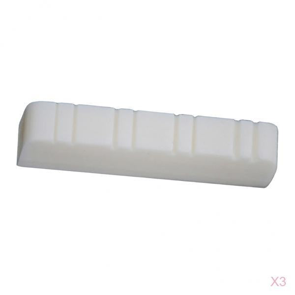 3 Pieces Bone Mandolin Nut for DIY Mandolin Parts 28x5x7mm