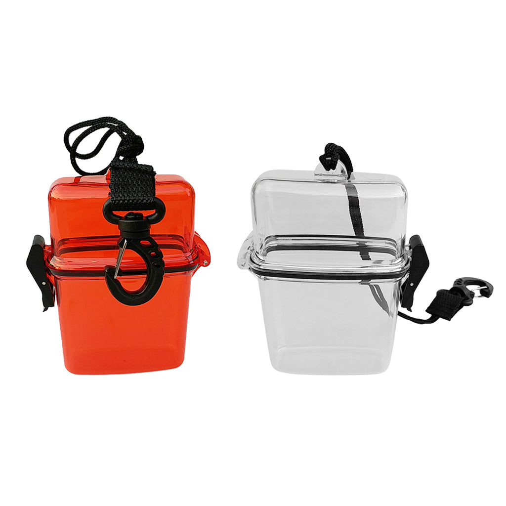 2 Pieces Waterproof Box Container Clip for Scuba Diving Surf Kayak Swim