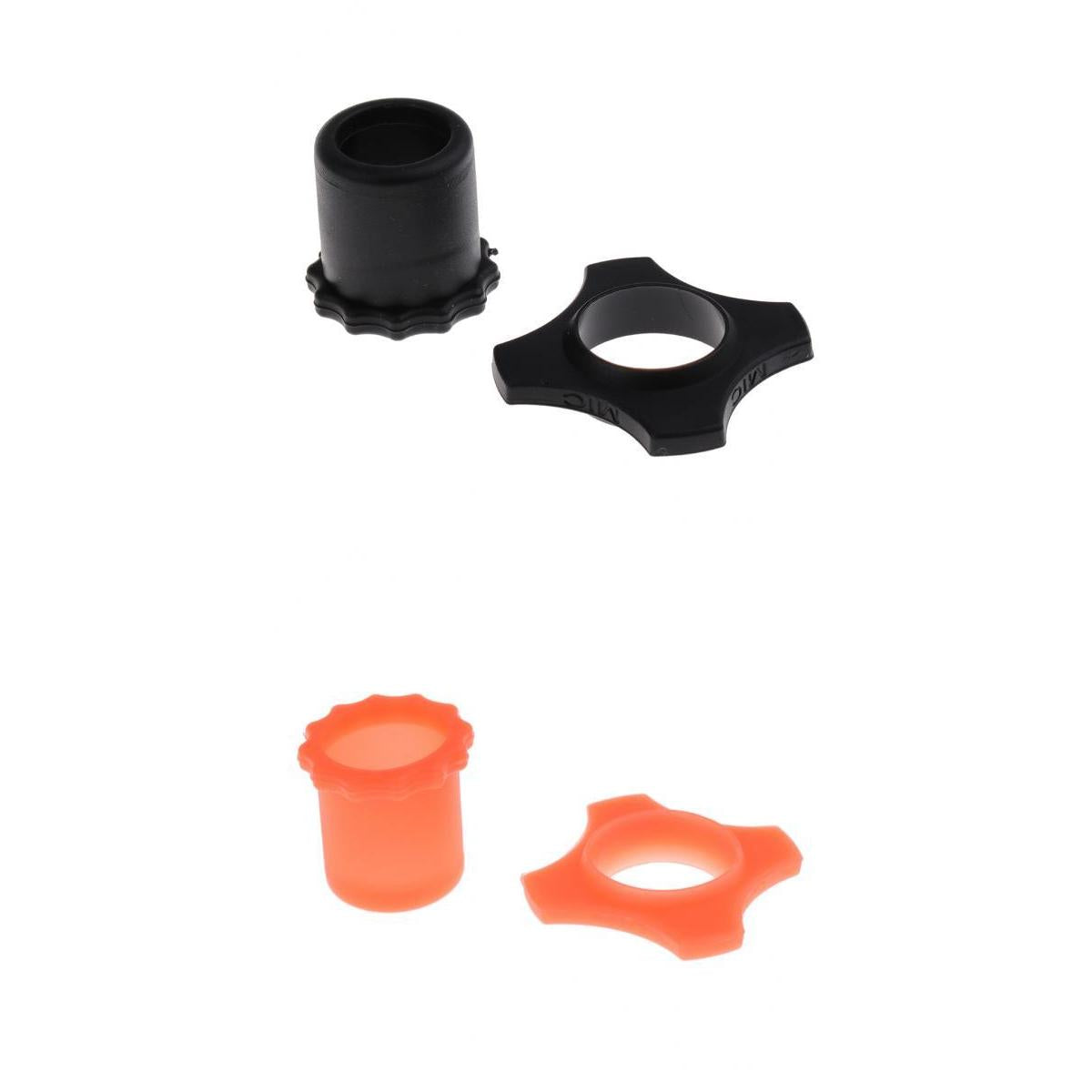 2 Set Wireless Microphone Mic Holder Anti-rolling Protection Rings + Bottoms