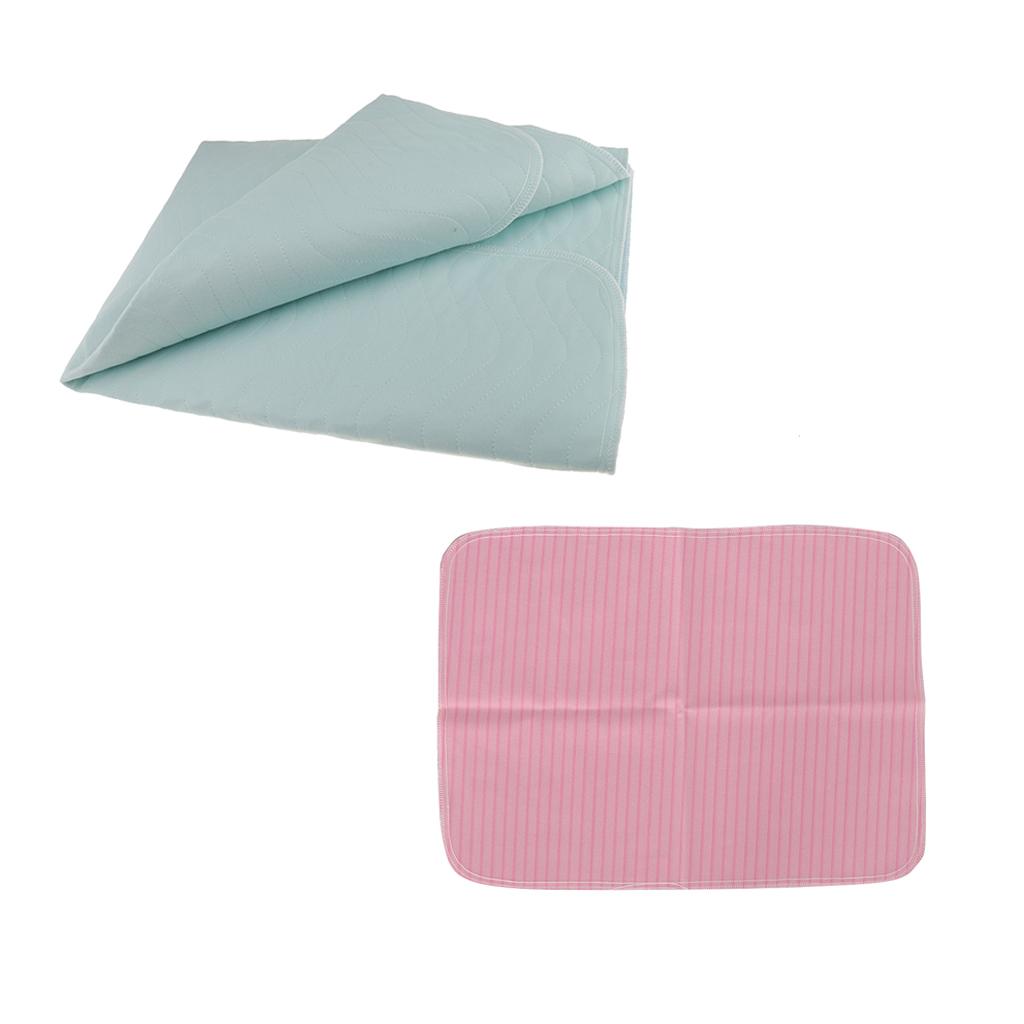 2 Pieces Washable Reusable Underpad Incontinence Pad Absorbent Sheet Protect