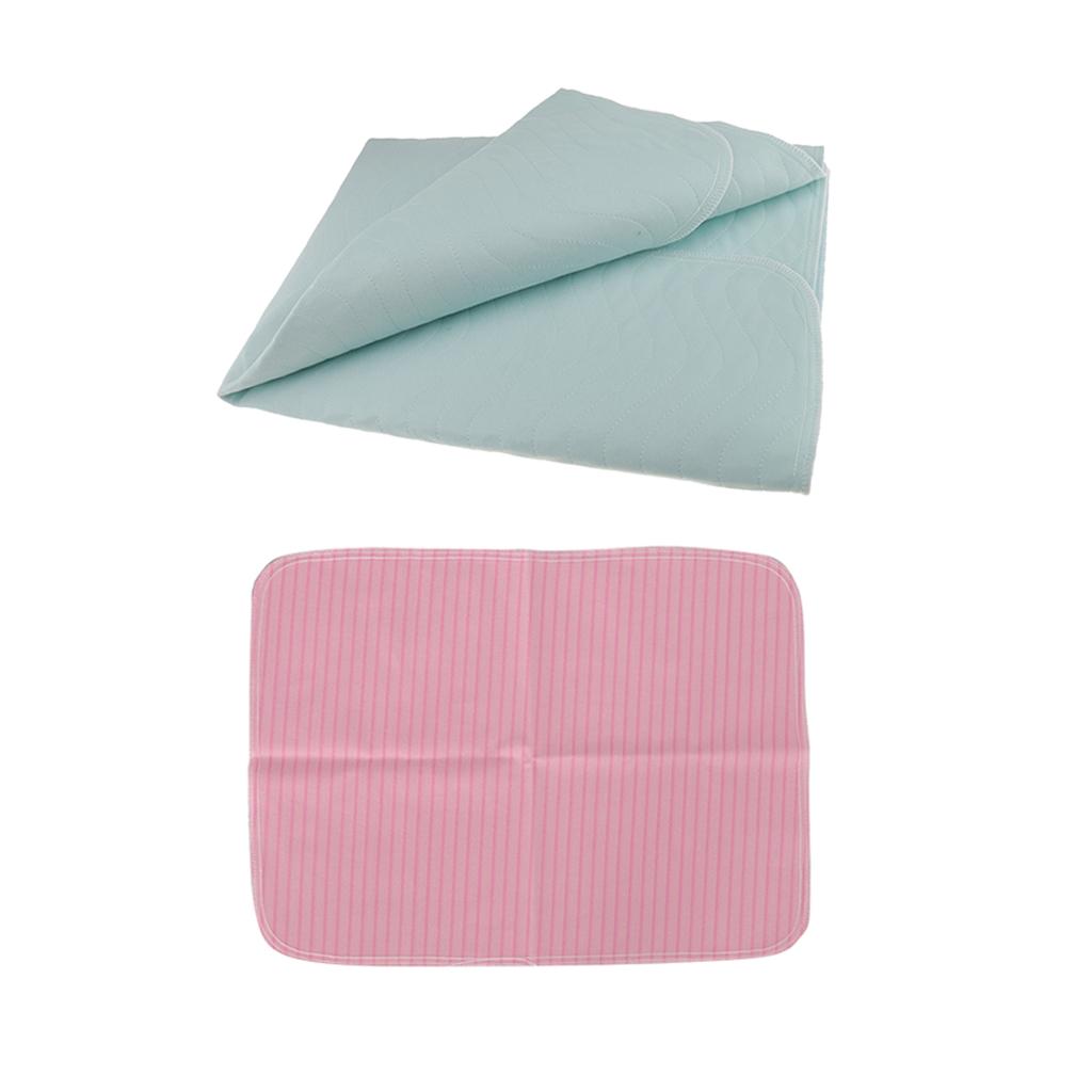 2 Pieces Washable Reusable Underpad Incontinence Pad Absorbent Sheet Protect