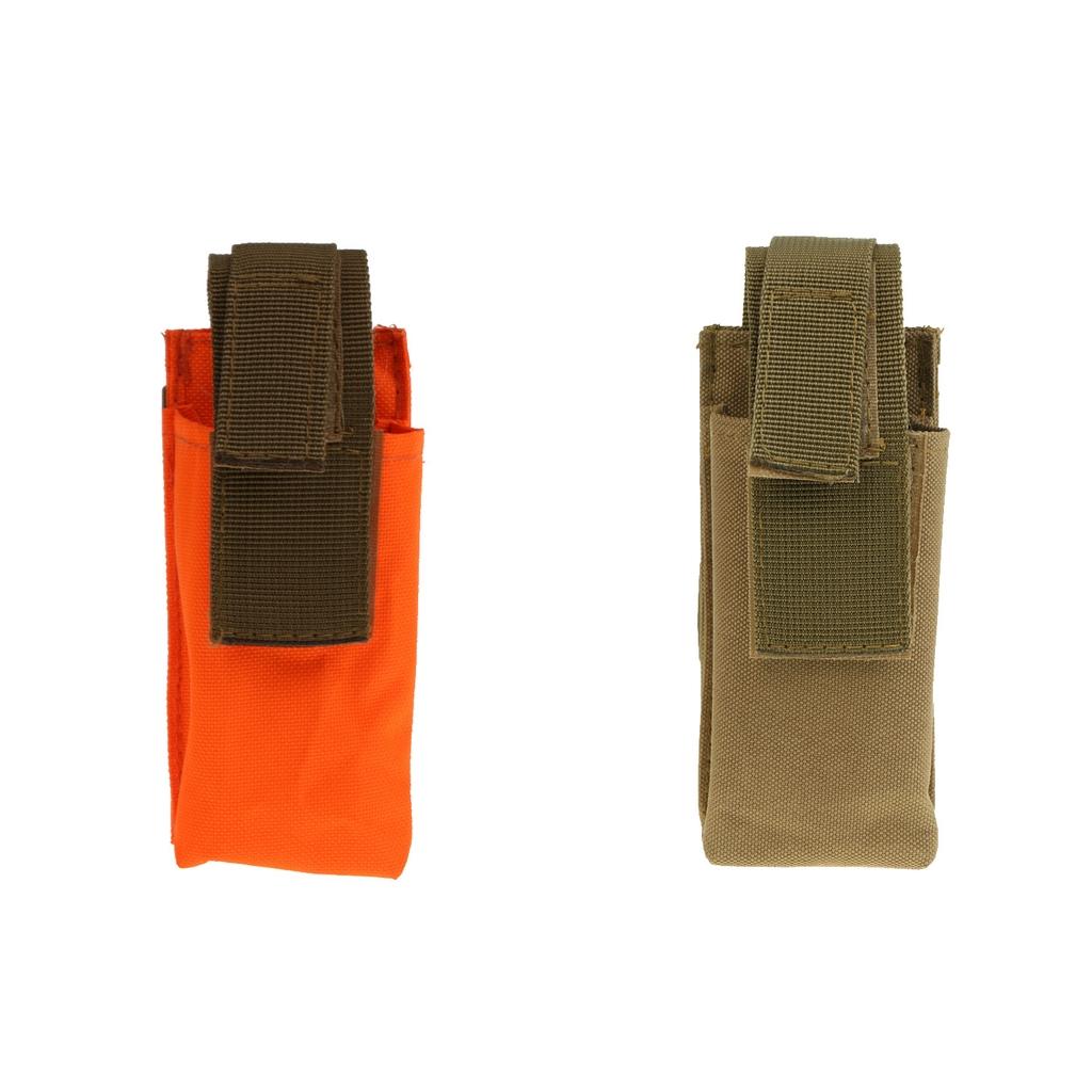 2pcs Outdoor Tactical Tourniquet Pouch with Shears Slot Orange Khaki