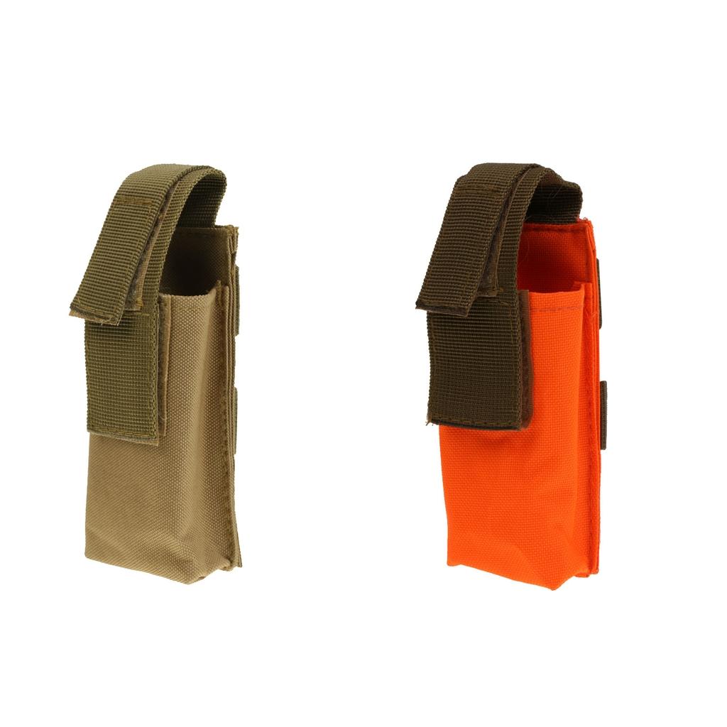 2pcs Outdoor Tactical Tourniquet Pouch with Shears Slot Orange Khaki