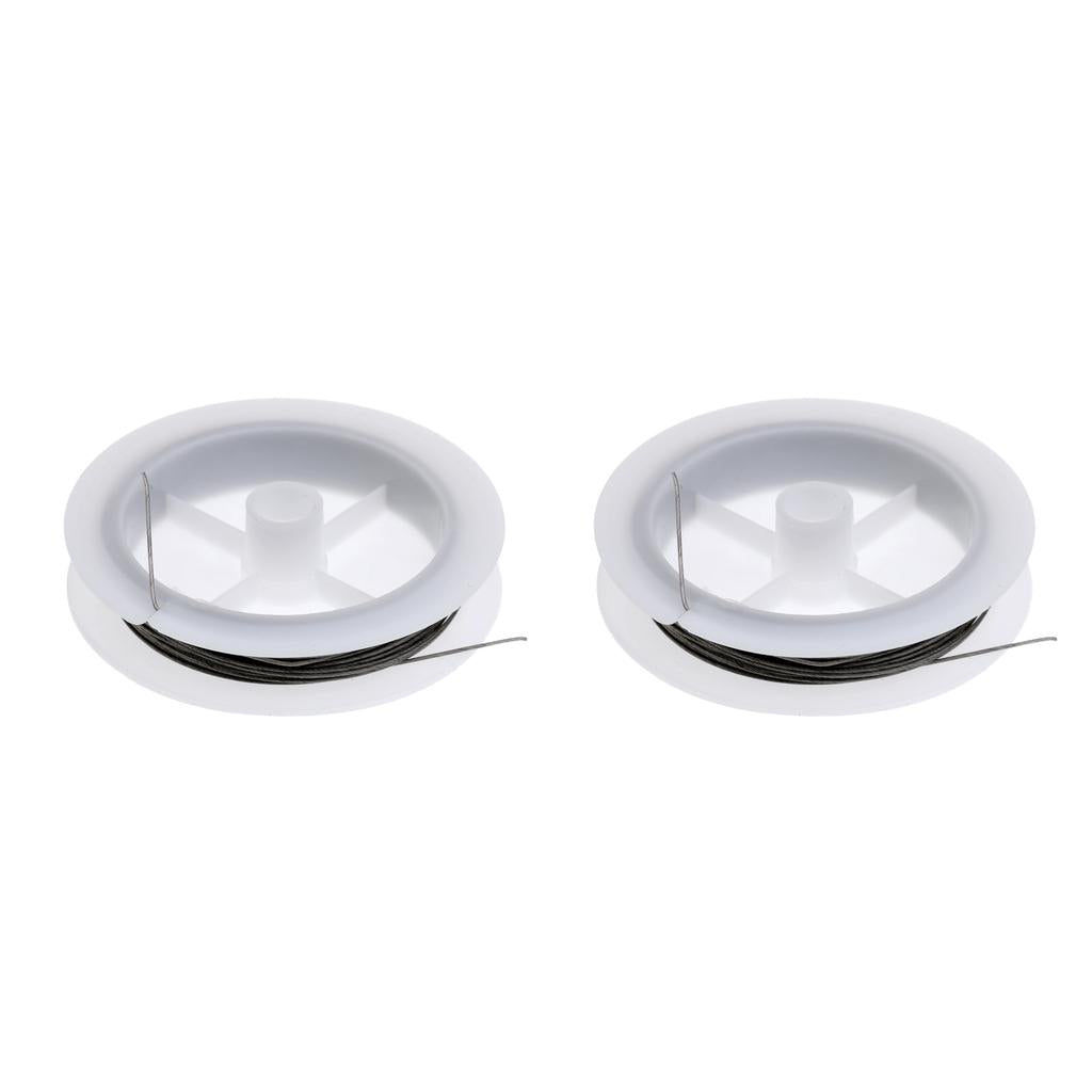 2pcs Fishing Leaders Stainless Steel Fishing Wire Steel Strand Wire Lines