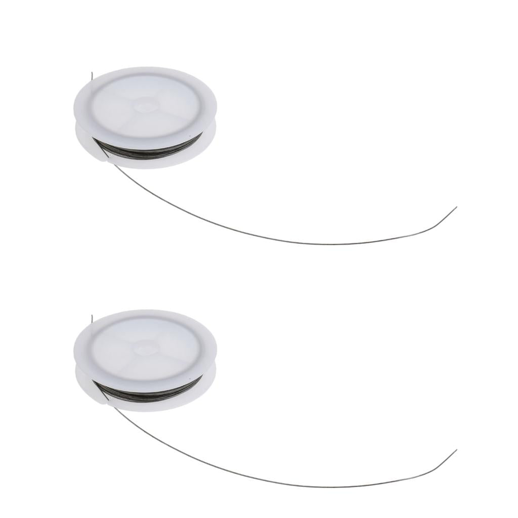 2pcs Fishing Leaders Stainless Steel Fishing Wire Steel Strand Wire Lines
