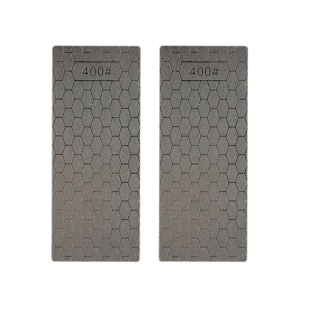 2pcs Single Side Diamond Sharpening Stone Grind Kitchen Sharpener Whetstone