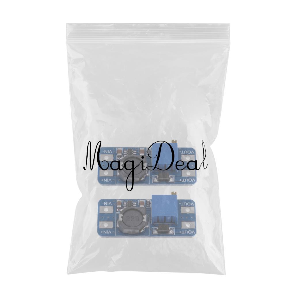 2Pcs DC-DC Step Up Power Spply Module Booster Power Module 2A