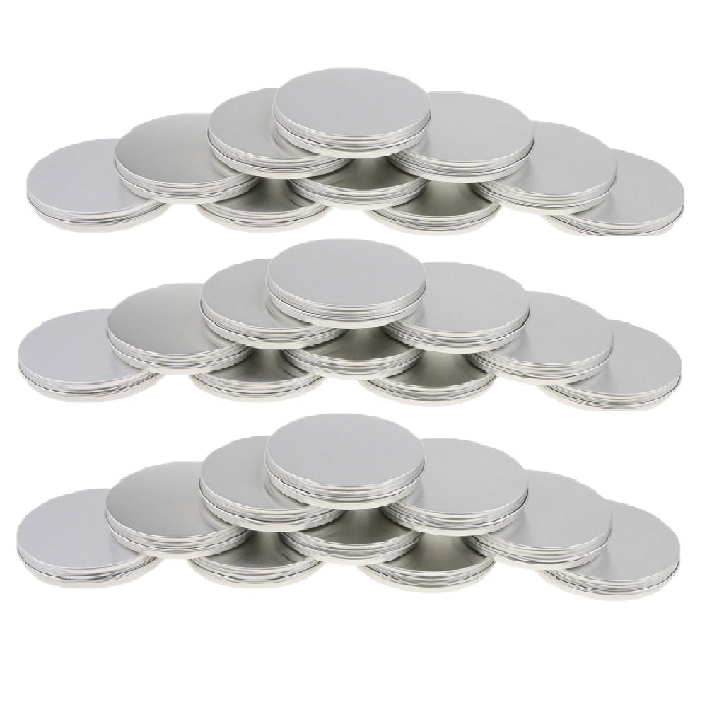 30PCS Aluminum Empty Tin Jars Screw Lids Can Pots Cream Lip Balm Containers