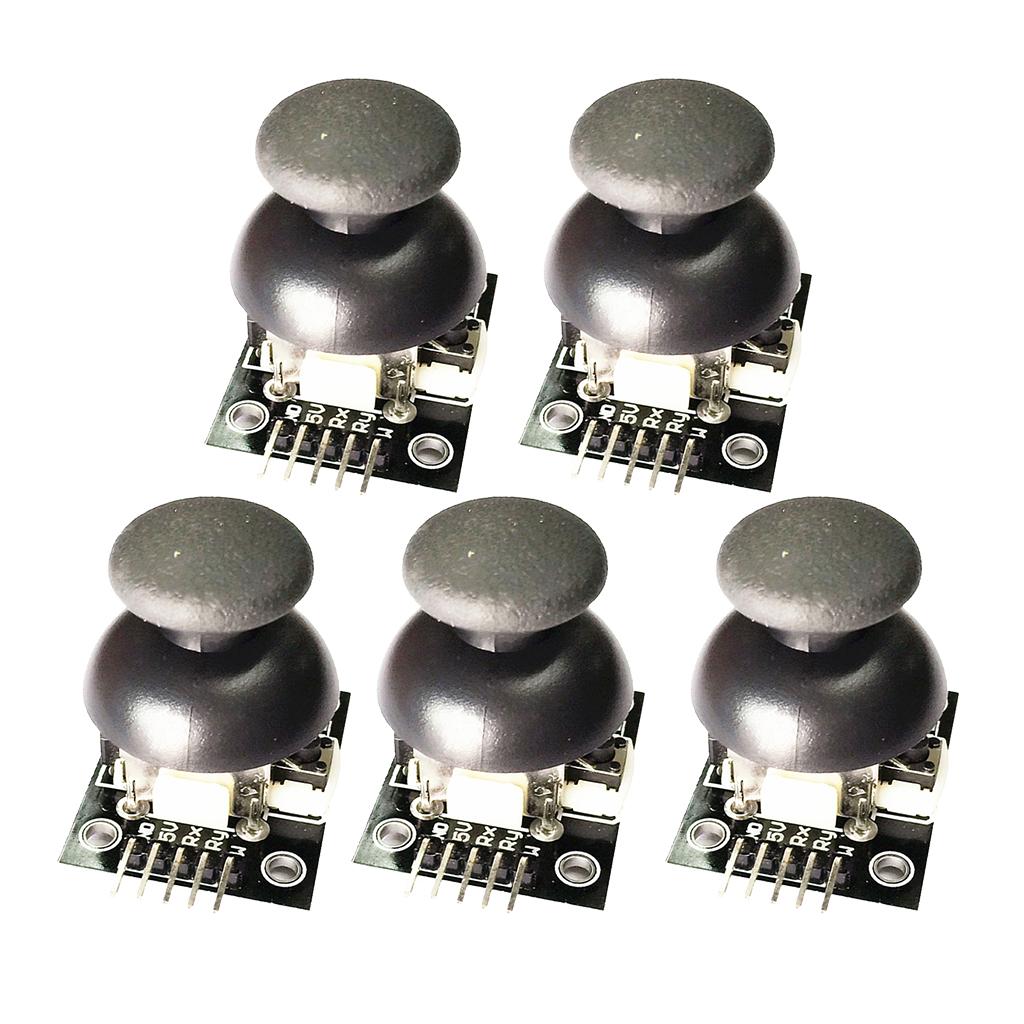 5pcs 5-Pin XY Dual Axis Joystick Thumb Stick Module Game Control for