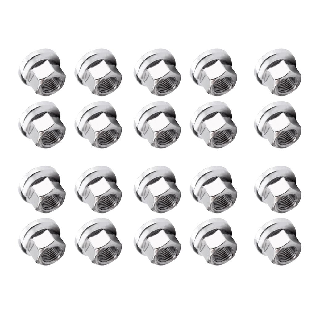 20x Track Nuts Bicycle Wheel BMX Fixie Axle Vintage Old School for Rear Hub