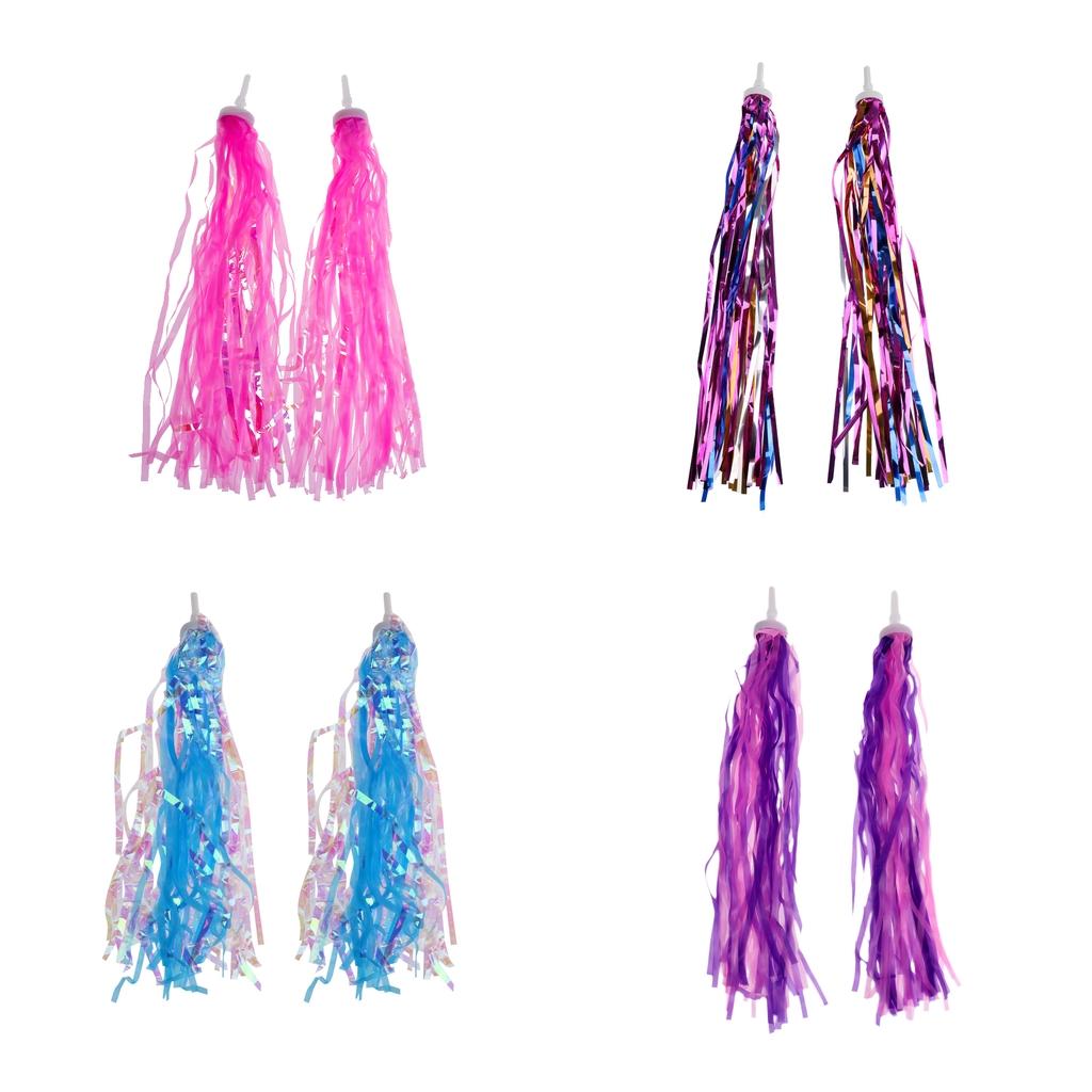 8x Bike Streamers Tricycle Kids Girls Handlebar Grip Tassels for Girls Boys
