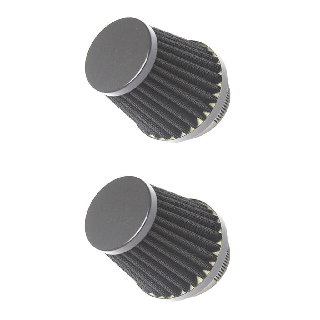 2Pcs Universal Motorcycle Dirt Bike ATV Cone Air Intake Filter Cleaner 60mm