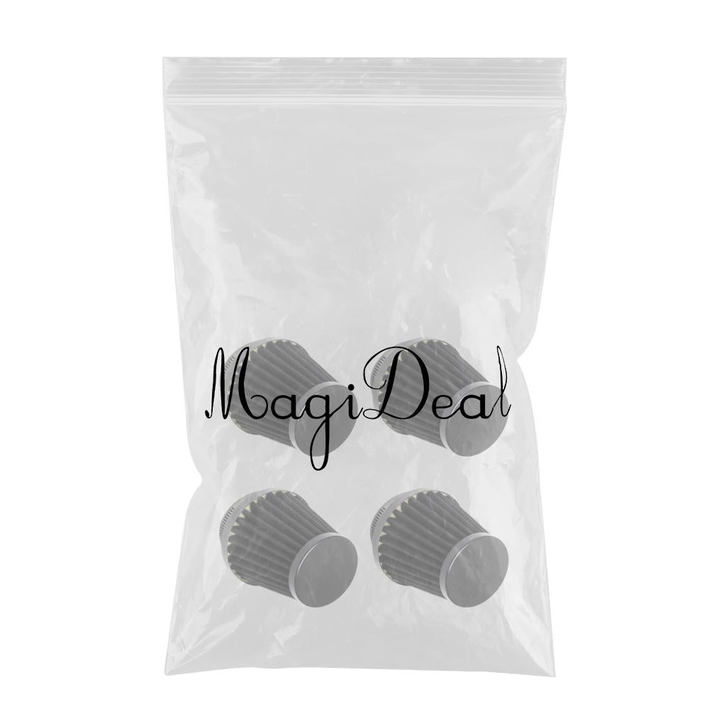4Pcs Universal Motorcycle Dirt Bike ATV Cone Air Intake Filter Cleaner 60mm
