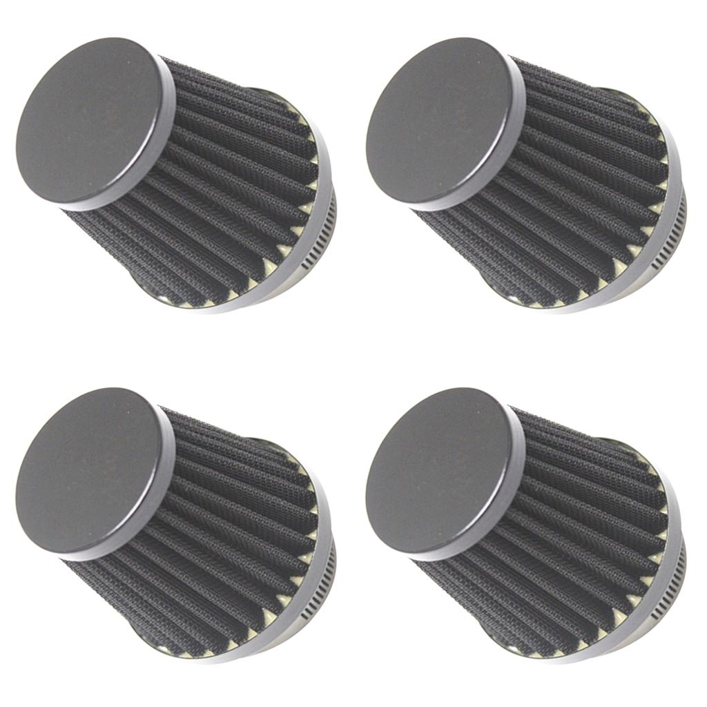 4Pcs Universal Motorcycle Dirt Bike ATV Cone Air Intake Filter Cleaner 60mm