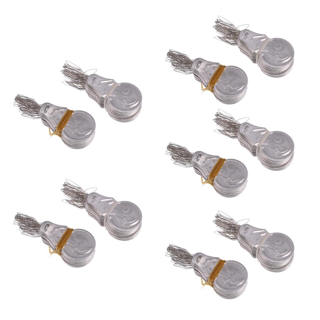 500Pcs Silver Wire Loop DIY Needle Threader Insertion Hand Machine Sewing