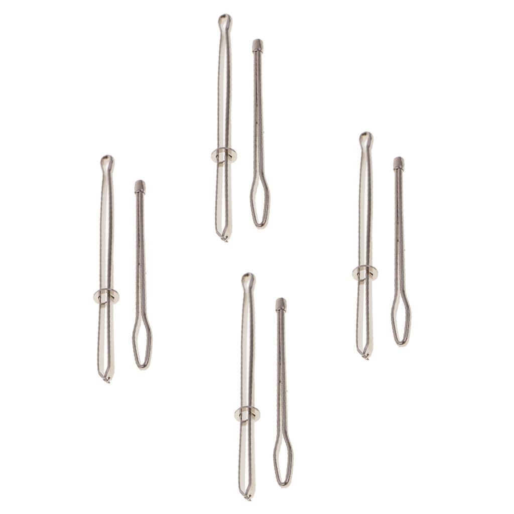 8Pcs Assorted Bodkin Needles Threader Tweezers Insert Elastic Sewing Tools