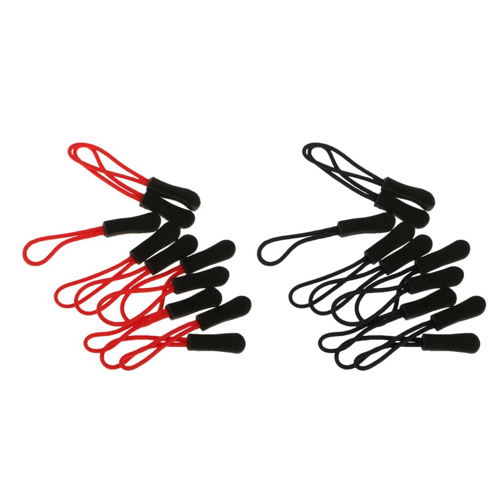 20pcs Zipper Pulls Replacement Zip Cord Puller Slider For Jacket Backpack