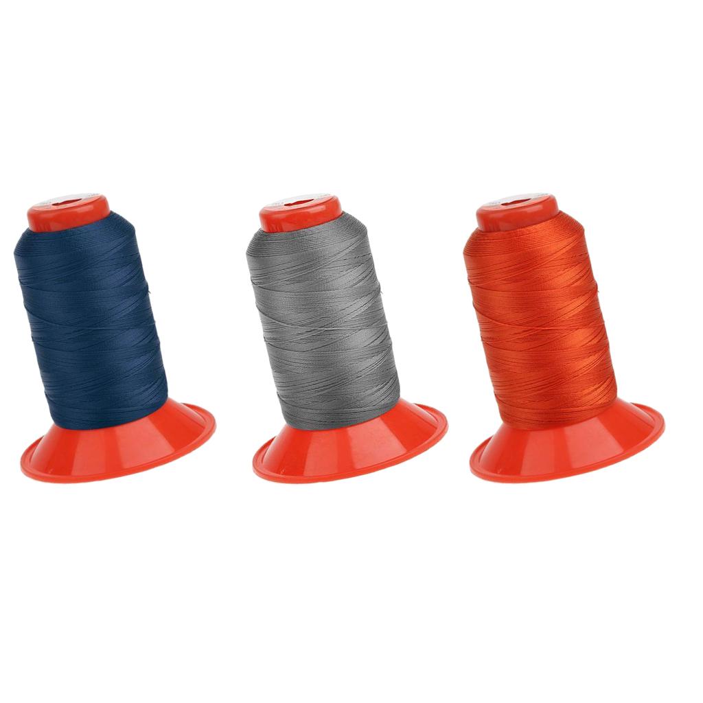3 Spools Strong Bonded Nylon Tent Backpack Sewing Thread Cord 500 Meters