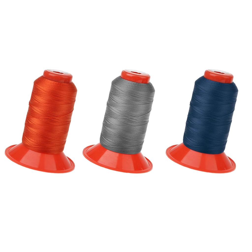 3 Spools Strong Bonded Nylon Tent Backpack Sewing Thread Cord 500 Meters
