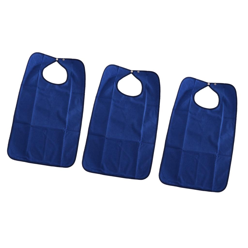 3pcs Waterproof Bib Meals Eating Protector Disability Patient Aid Apron 01