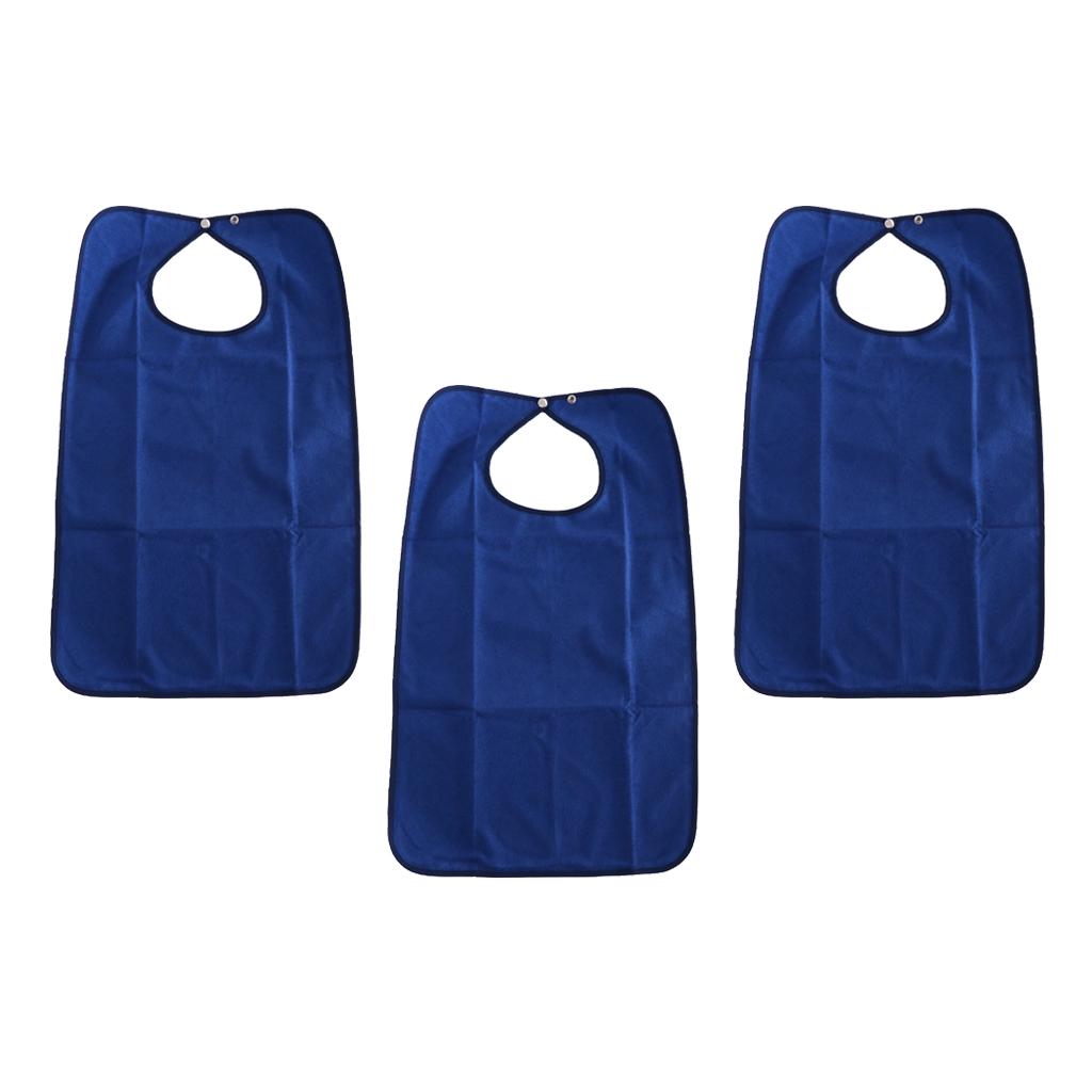 3pcs Waterproof Bib Meals Eating Protector Disability Patient Aid Apron 01