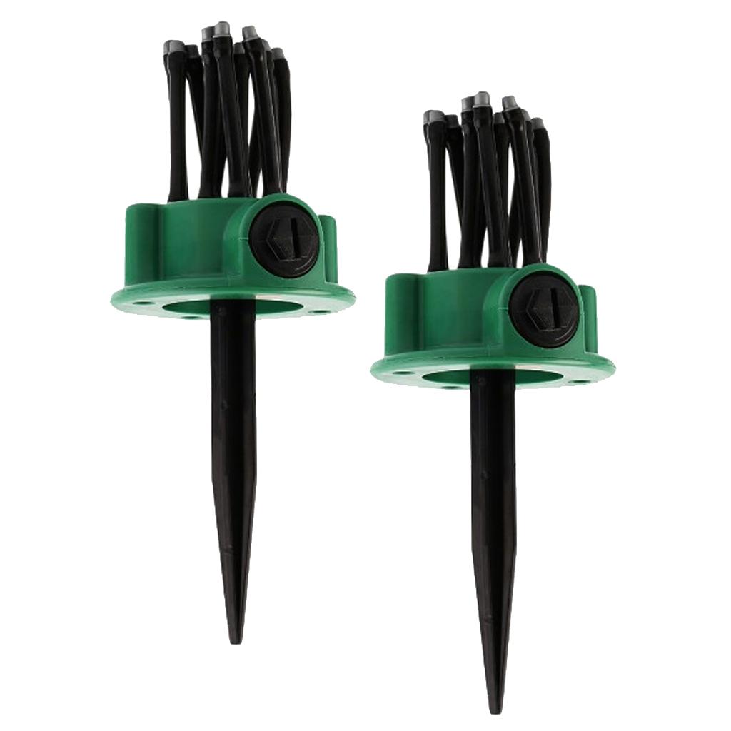 2pcs Garden Lawn Sprinkler Grass Garden Water Conserving Lawn Sprayer