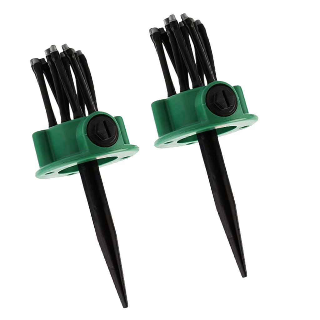 2pcs Garden Lawn Sprinkler Grass Garden Water Conserving Lawn Sprayer