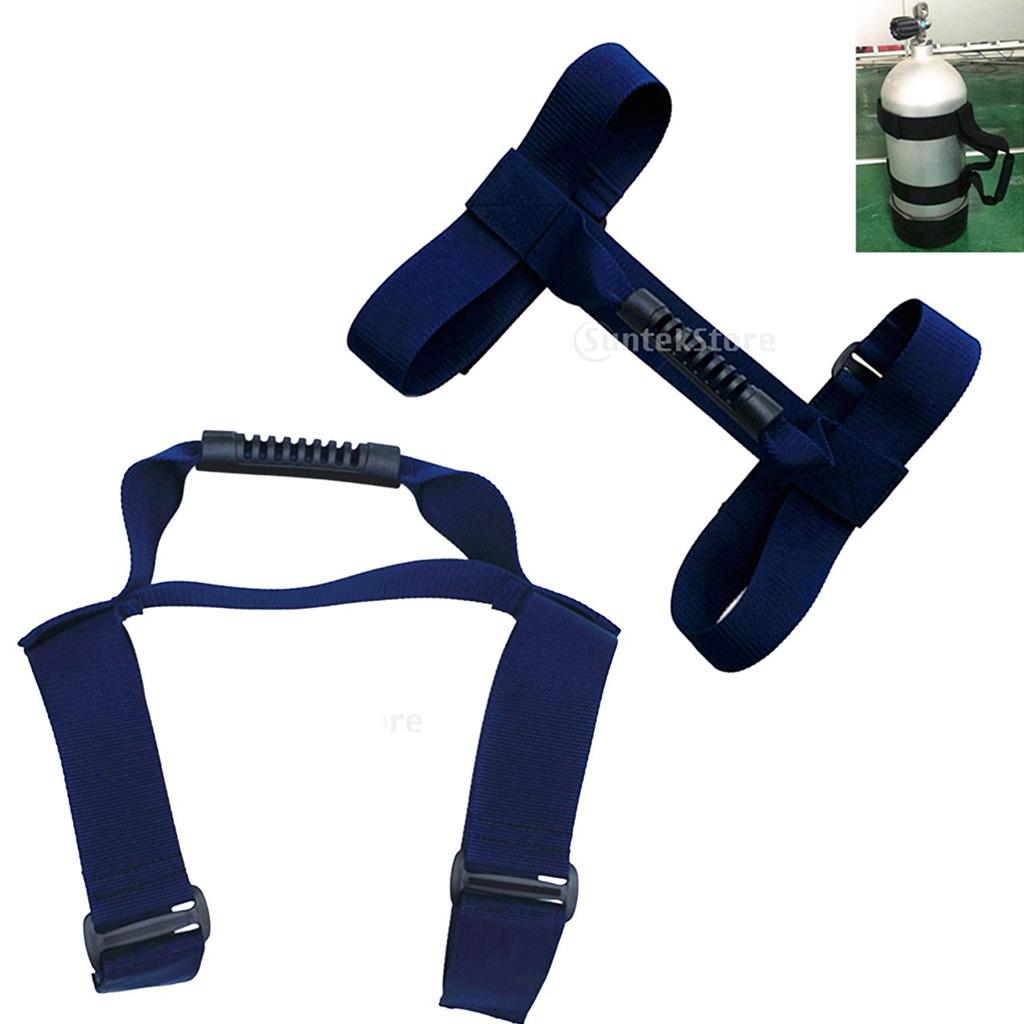 2pcs Scuba Diving Dive Adjustable Tank Cylinder Carrier Holder Strap Webbing
