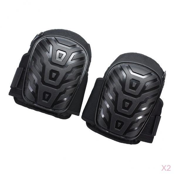 2 Pair Professional Work Knee Pads Gel Cushion Construction Adjustable