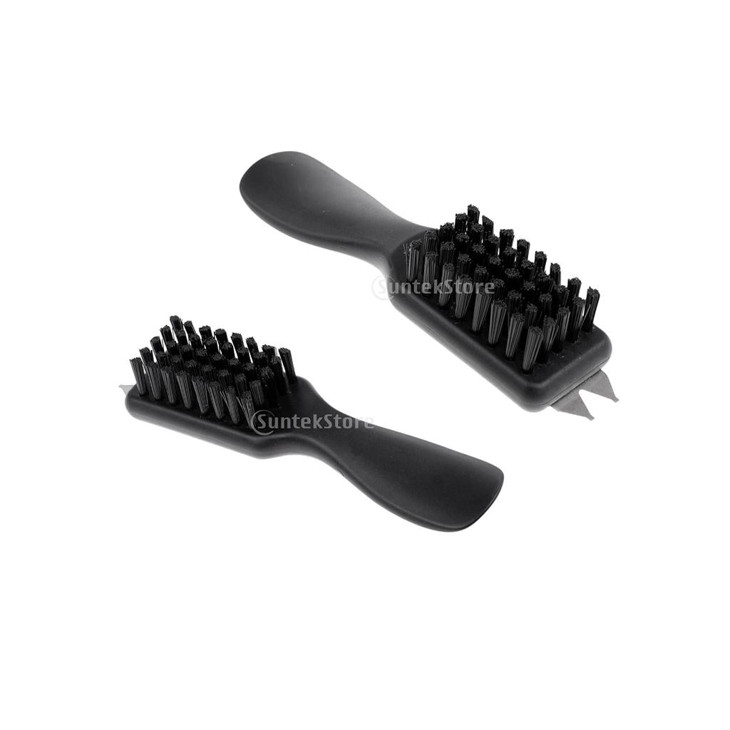 2pcs Golf Brush Groove Cleaner Nylon Shoes Brush Shoehorn Handle & Wrench