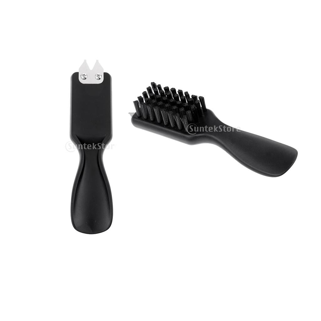 2pcs Golf Brush Groove Cleaner Nylon Shoes Brush Shoehorn Handle & Wrench