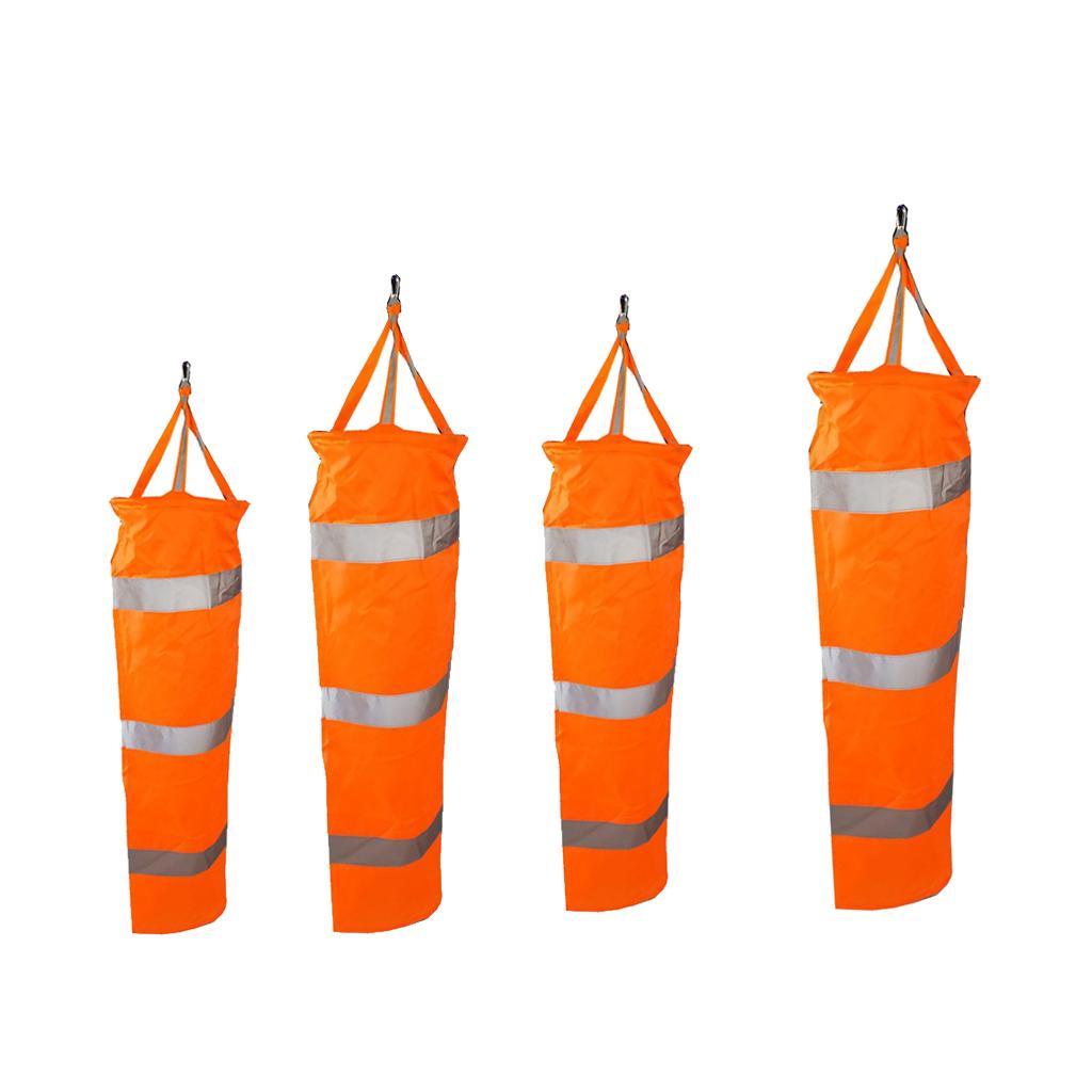 4Pcs Airport Windsock Outdoor Wind Sock Bag Reflective Belt Grommet 60-150cm