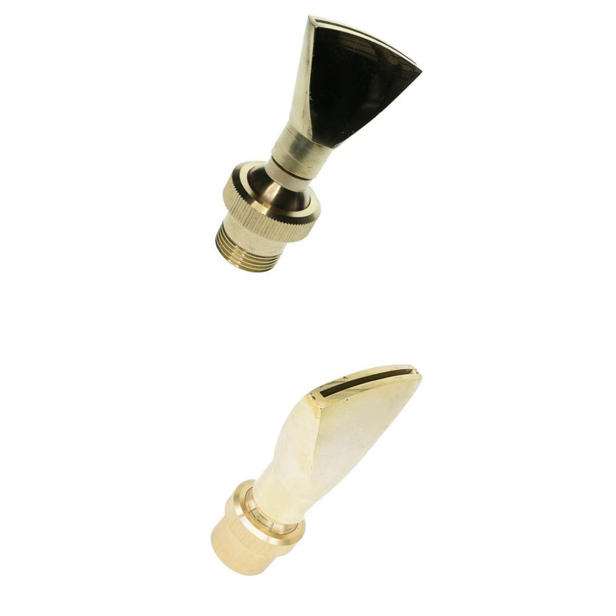 2Pcs Brass Fan Shape Fountain Nozzle Spring Sprinkler Spray Head Pond Garden